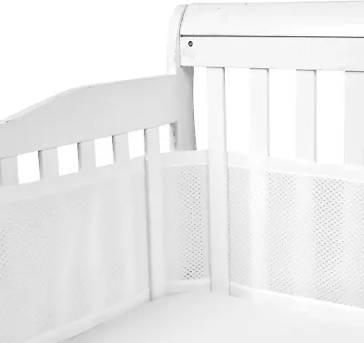 GoGou Cot BumperBaby Cot Bumpers For Cot BedBreathable Cot Bumper 3D Mesh With • £27.56