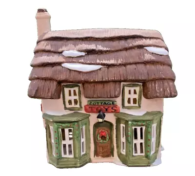 Dickens Village TOY SHOP Ceramic Light Up Building Hand Painted 1986 • $31.95