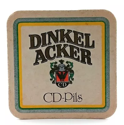 Vintage German Dinkelacker Brewery CD Pilsner Beer Coaster--S352- • $4