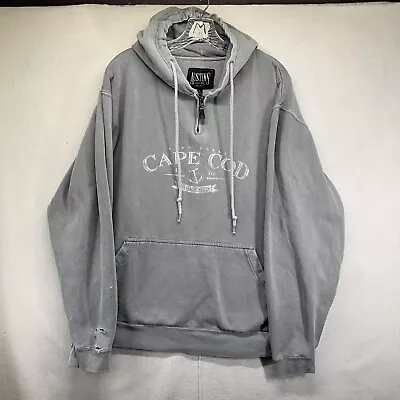 Vintage Cape Cod Massachusetts Faded Graphic Hoodie Mens Size Large • $18.99