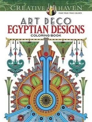 $20.42 • Buy Creative Haven Art Deco Egyptian Designs Coloring Book By Dover -Paperback