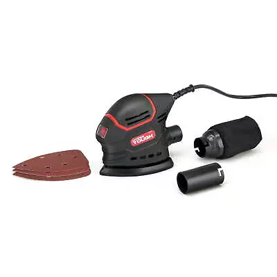 Hyper Tough 1.5 Amp Corded Detail Sander W/Vacuum Hose Adapter 3 Sanding Sheets • $22.90