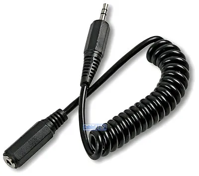£3.65 • Buy 3.5mm COILED AUX CAR IPOD MOBILE HEADPHONE JACK EXTENSION CABLE 1m 2m 4m Lengths