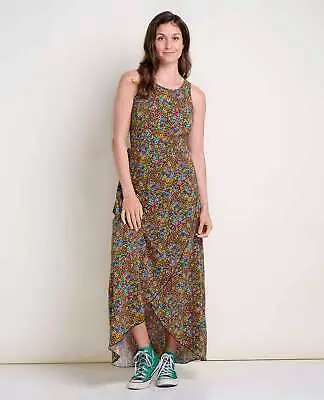 Toad & Co T1792702 - Sunkissed Maxi Dress - Black Micro Floral Print • $110