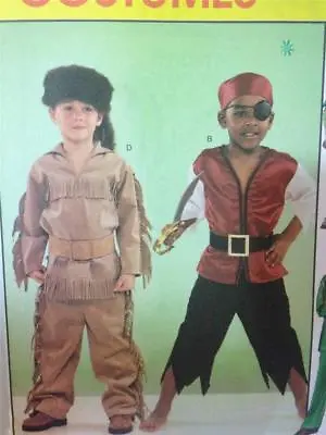 McCalls Sewing Pattern 4163 Childrens Boys Peter Pan Pirate Costume Size 3-8 UC • $12.95