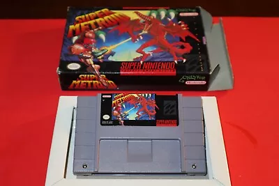 Super Metroid For Super Nintendo Snes In Box & Tested! *no Instructions* • $214.95