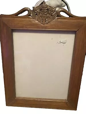 Vintage Picture Frame Wooden Hand Carved 10.5 X 12.5 Inches • $11