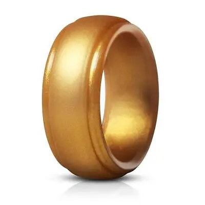 Men Silicone Wedding Ring Breathable Silicone Rubber Wedding Bands • $5.47