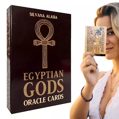 EGYPTIAN GODS ORACLE CARDS Tarot Card Spirituality Oracle Deck Classical • £6.89