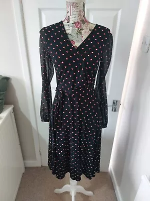 Stunning Marks & Spencers Heart Wrap Dress Size 8! • £3.99