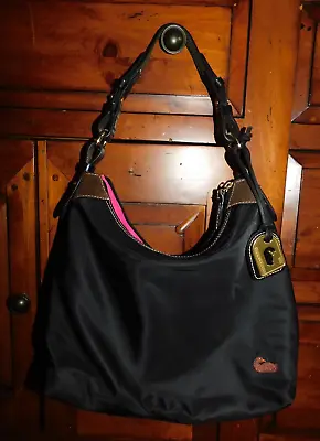 Dooney & Bourke Black Nylon Large Erica Shoulder Bag • $49.20