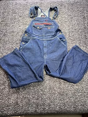 Dickies Genuine Ultra Tough Relaxed Fit Men’s Small Denim Bib Workwear Overall • $24