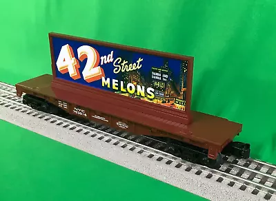 MTH 30-76859 - Flat Car  New York Central  #753016 W/ Billboard (42nd Street Mel • $44