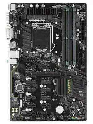 Gigabyte GA-B250-FinTech LGA 1151 Intel ATX 12 PCIe 3.0 12 GPU MININGMotherboard • $505.99