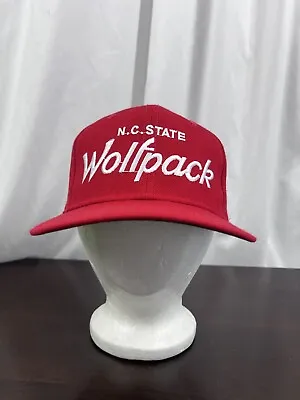 $149.99 • Buy Vintage NC State Wolfpack Script Hat Sports Specialties Snapback 90s Single Line