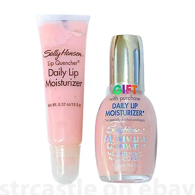 2x-LOT Sally Hansen Maximum Growth + Lip Quencher BLUSH CHARM Rare Discontinued! • $8.89