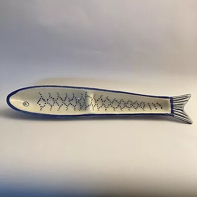 Mud Pie Fish Shape Serving Dipping Dish Light Blue Aqua Beach Coastal • $17.95