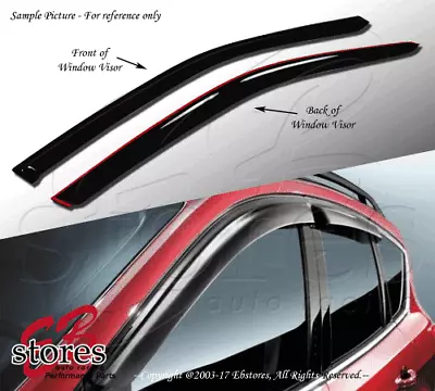 For 1995-2007 Chevrolet S-10 Smoke Window Visor Rain Guard Deflector 2pcs Set • $53.55