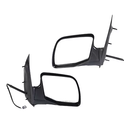 Set Of 2 Mirror Power For 2003-2004 Ford E-250 Left And Right Manual Fold Black • $91.94