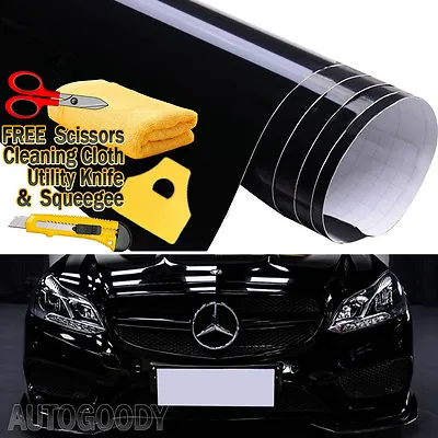 $8.82 • Buy High Gloss Glossy Vinyl Film Wrap Sticker Decal DIY Bubble Free Air Release