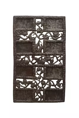 Handcrafted Haiitan Folk Art Religious Garden Cross Sculpture Eco-Friendly • $98