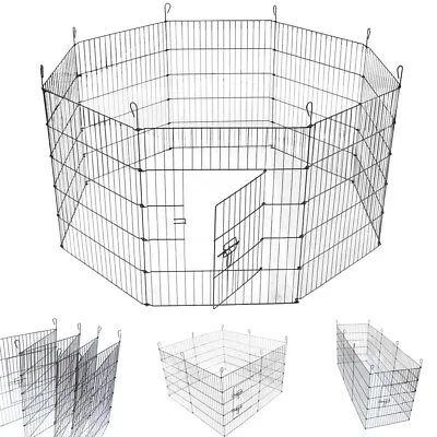£50.95 • Buy Dog Pen Puppy Pet Playpen Run Outdoor Foldable Enclosure Rabbit Fence Crate Cage