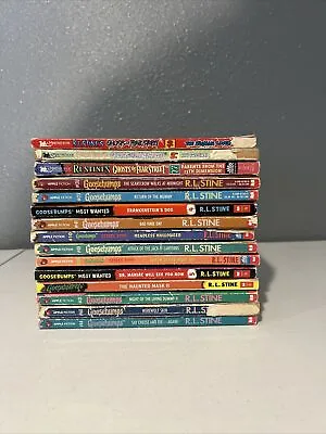 Lot Of 15 Vintage R.L Stine Books Goosebumps Fear Street Rotten School RL... • $39.99