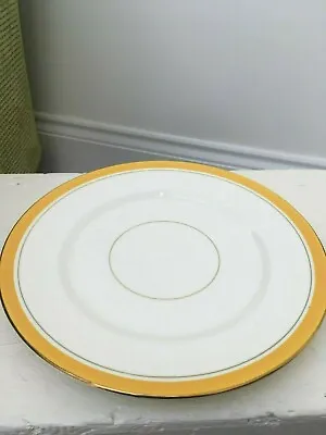 Vintage T.f & S Ltd  Yellow And Gold Salad Plate 21 Cms In Very Good Condition • £3.50