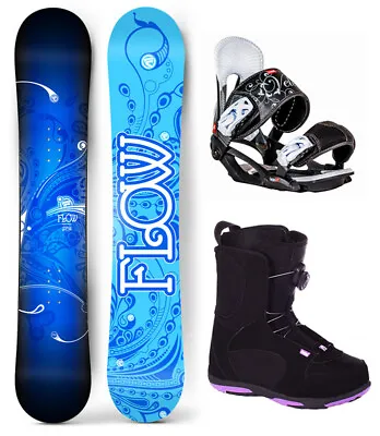 FLOW STAR 147 Women's Snowboard Package Bindings BOA Boots NEW • $399.95