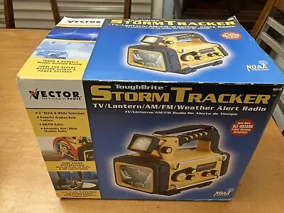 VECTOR TOUGHBRITE Storm Tracker NOAA Weather Alert AM-FM Radio Lantern TV VEC135 • $49.99