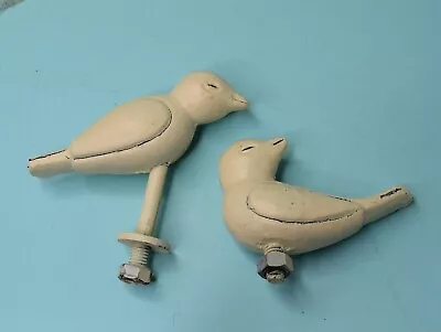 Pair Painted Cast Aluminum Birds • $19.99