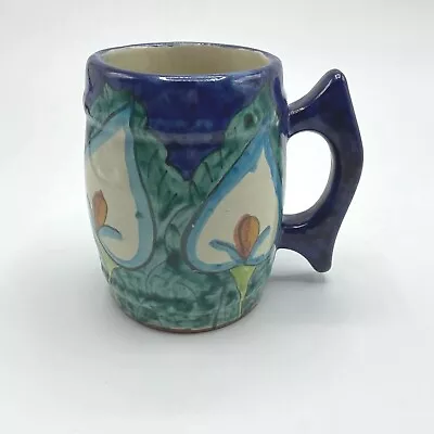 Mexican Pottery Talavera Stein Mug Calla Lily • $19.95