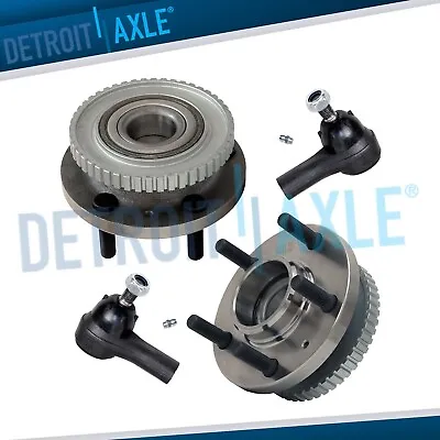 Front Wheel Bearing Hub Assembly + Outer Tierod For 1989-1994 Volvo 740 760 780 • $106.91