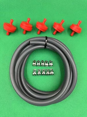 7 Feet 1/4 Inch ID Fuel Line Hose Kit With 10Clamps For Briggs Kawasaki Kohler • $16.85