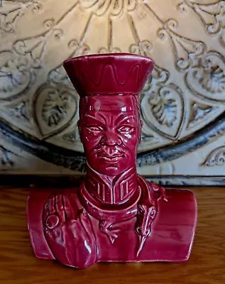 Vintage Ceramic TV Lamp Figural Oriental / Asian Man With Lizard - WORKS • $94
