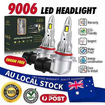 Canbus 2X 9006 HB4 LED Headlight Bulbs Kit 6000K White High Low Beam Light Bulb • $45.89