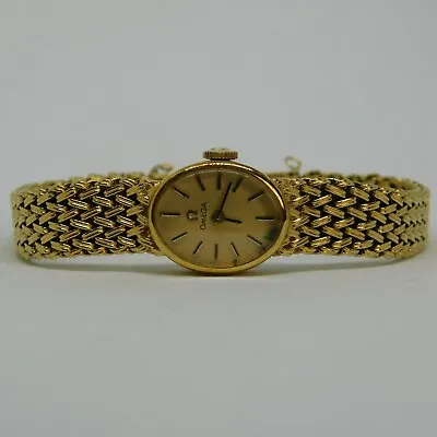 Vintage OMEGA Gold Tone Wind-up Analog Women's Watch Sz. 6 1/2  • $149.99