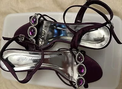 Unze Purple Party Shoes  • £25.99