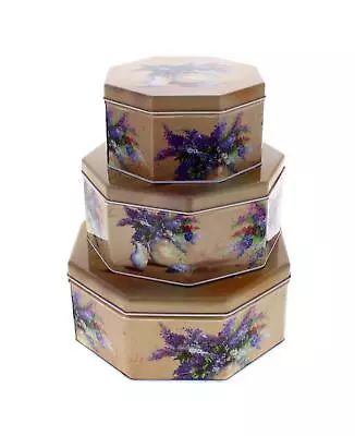 3pc Tin Cake Storage Box (6/12) • £3.25