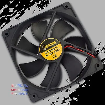 2pcs Square Rotary Cooling Fan 6  X 1  Slim 12Volt Marine Automotive Computer US • $14.99