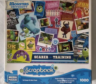 Mega 1000 Piece Puzzle Disney Monsters University - Scrapbook - NEW Unopen Box • $6.99