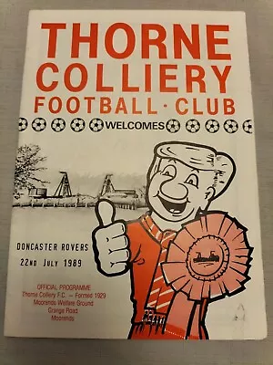 1989/90 Thorne Colliery V Doncaster Rovers Friendly • £9.49