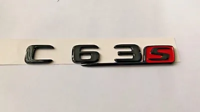 Gloss Black C63s Decal Emblem Badge For C200 C250 C300 C43 C63 W205 AMG • $31.96