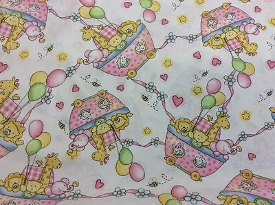 Fabri-Quilt - Party Animals - Baby Noah Ark  #100-192 - 100% Cotton Fabric • £3.50