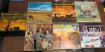 Lot Of 7 Vinyl - Chuck Wagon Hank Williams Flying W Ranch Sons Of Pioneers More • $19.59