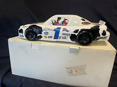 Vintage 2000 GOT MILK? RACE CAR COOKIE JAR Enesco Mary Moo Moos • $125