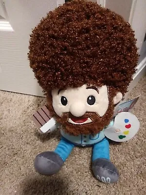 £11.50 • Buy BOB ROSS Plush Stuffed Toy Doll Figure W Paint Brush & Palette New With Tags HTF