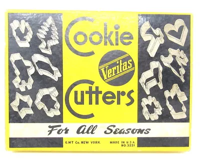 11 All Seasons Holidays Cookie Cutters Tin Original Veritas Vintage US Seller • $26.99