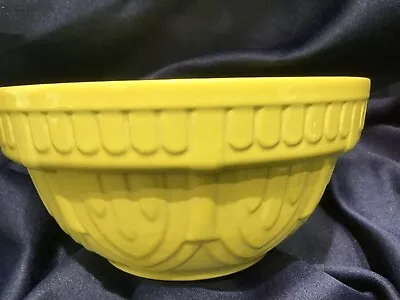 COCHE STONEWARE Large MIXING BOWL Yellow EUROGRES PORTUGAL Vintage Design! • $19.99