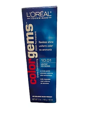 Loreal Color Gems Demi Permanent Professional Haircolor 10.01 Lightest Ash Blo • $7.99